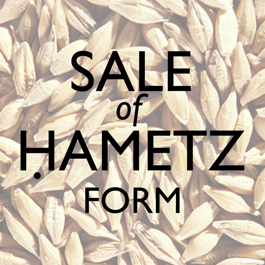 sale of chametz form image